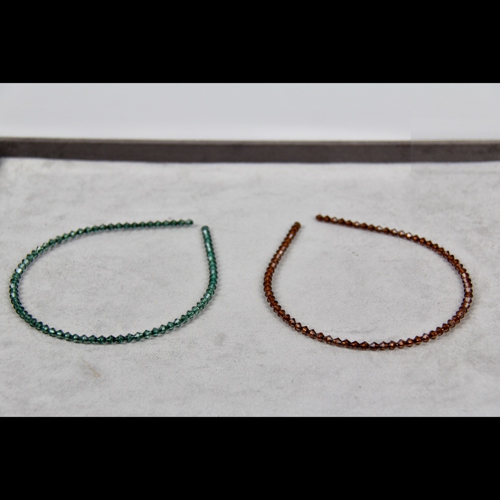 Beaded Transparent Color Headbands